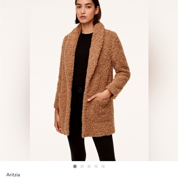 Aritzia Soft Brown Teddy Jacket - Picture 5 of 5